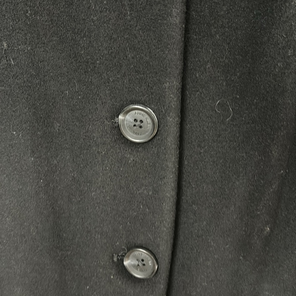 NWT,Anne Klein Single-Breasted Walker Coat,black - Picture 10 of 17